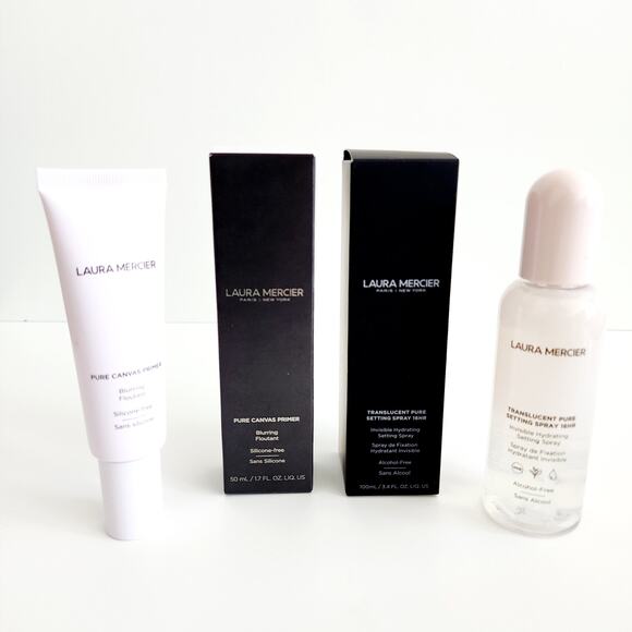 Laura Mercier Set Pure Canvas Blurring Primer & Translucent Pure Setting Spray - Picture 1 of 6
